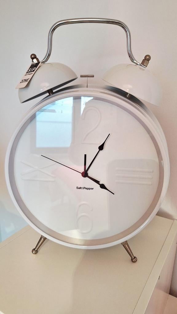 Grote Salt&Pepper klok -wekker, Ophalen of Verzenden, Zo goed als nieuw