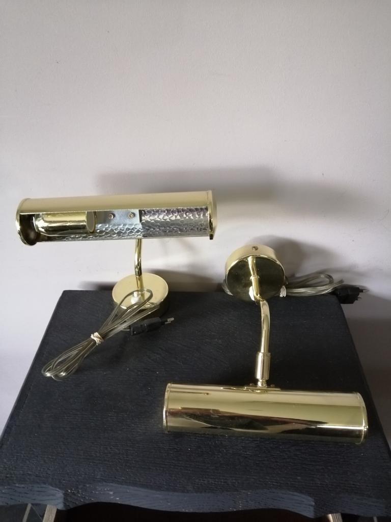 2 pièces d'appliques dorées Massive, Maison & Meubles, Enlèvement ou Envoi, Comme neuf