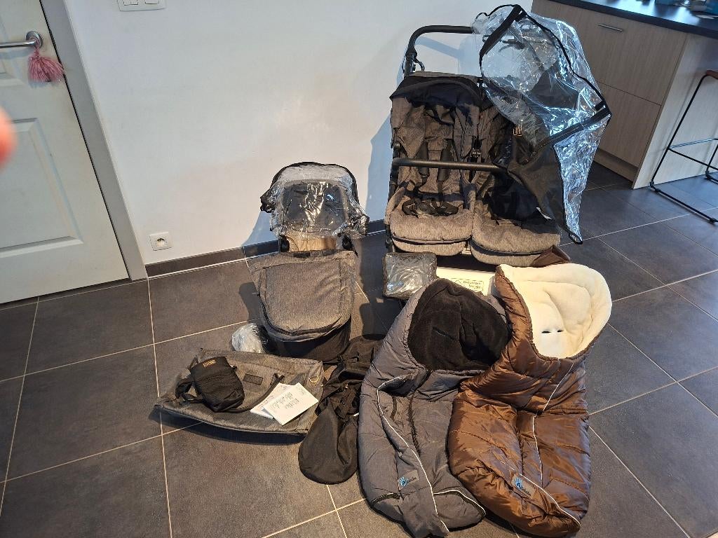 Mountain Buggy Duet Luxury, Kinderen en Baby's, Ophalen, Gebruikt, Overige merken, Zonnekap