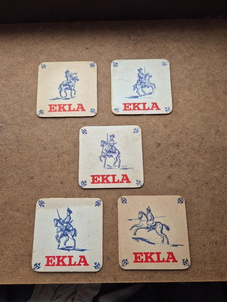 Sous bock Ekla (modèle 2), Collections, Marques de bière, Enlèvement ou Envoi, Utilisé, Sous-bock, Autres marques