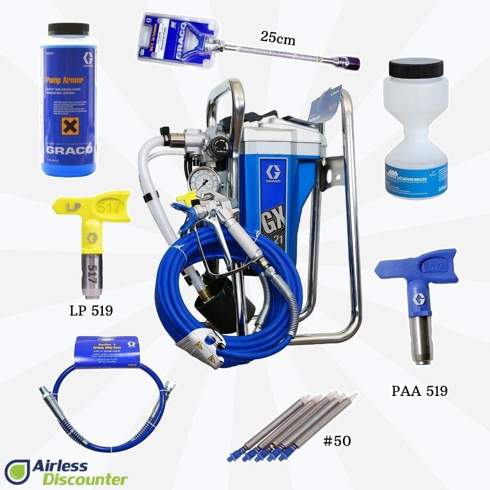 Graco GX21 Starter Bundle, Doe-het-zelf en Bouw, Verzenden, Nieuw, Verfspuit of Verfpomp