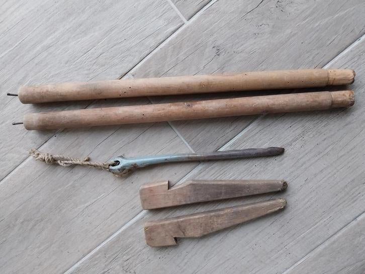 Lot tentstokken haringen wo2 Brits Duits, Verzamelen, Ophalen of Verzenden