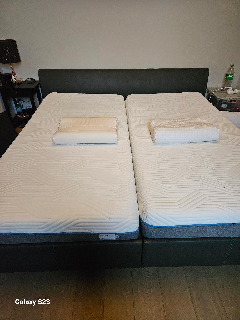 Tweepersoonsbed Tempur 220x240, Huis en Inrichting, Slaapkamer | Beddengoed, Ophalen, Overige maten, Overige typen, Zo goed als nieuw