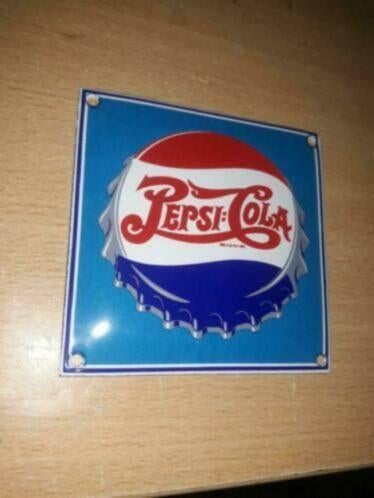 plaque emaille pepsi cola, Collections, Enlèvement ou Envoi