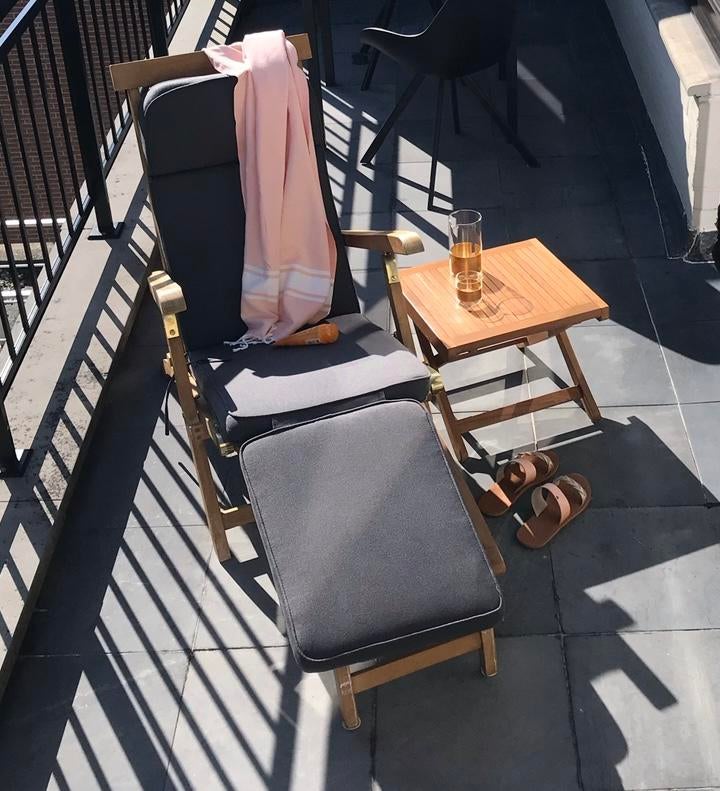 Exterioo - deckchair Claire incl kussen, Ophalen, Nieuw