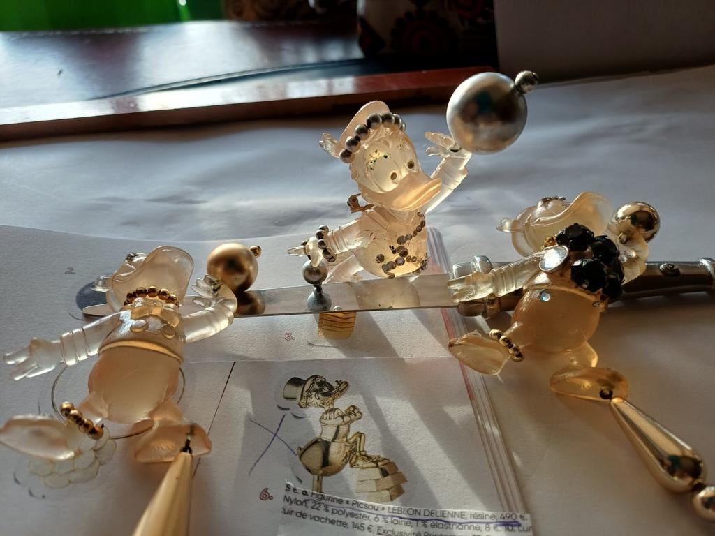 3 ooms DAGOBERT"s  v Disney in résine., Ophalen of Verzenden