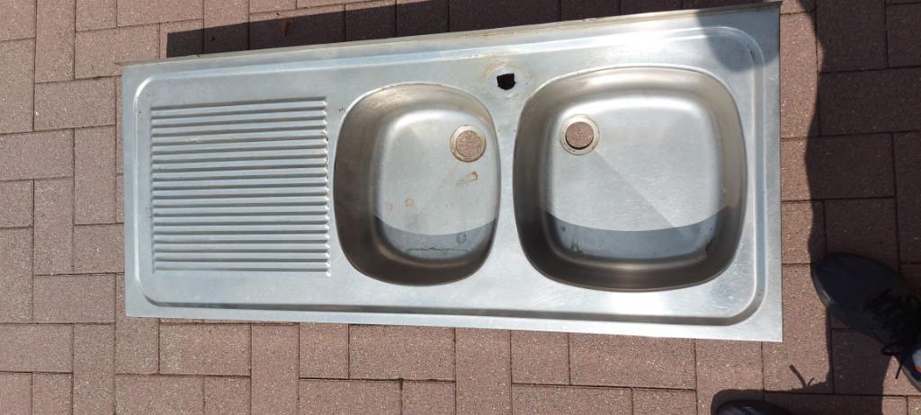 Inox spoelbak, Huis en Inrichting, Keuken | Keukenelementen, Ophalen, Gebruikt