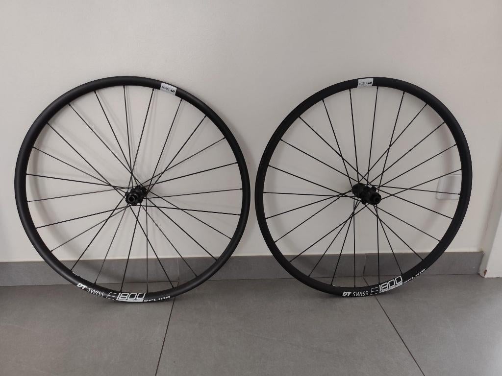 Voor - en achterwiel DT Swiss E 1800 SPLINE, Neuf, Vélo de course, Enlèvement, DT-Swiss