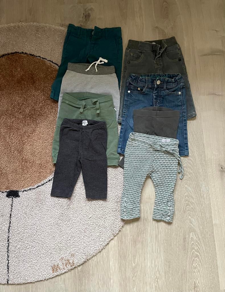 8 broekjes maat 62, Ophalen, Gebruikt, Maat 62