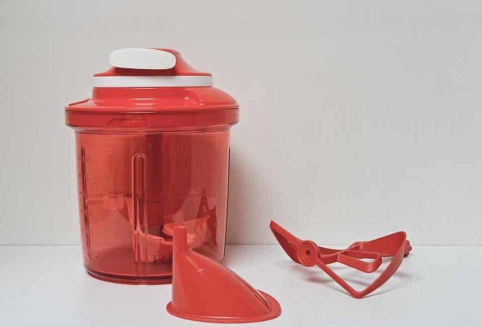 Tupperware™ « SuperSonic Chopper » large - TurboChef, Huis en Inrichting, Keuken | Tupperware, Nieuw, Overige typen, Wit, Rood