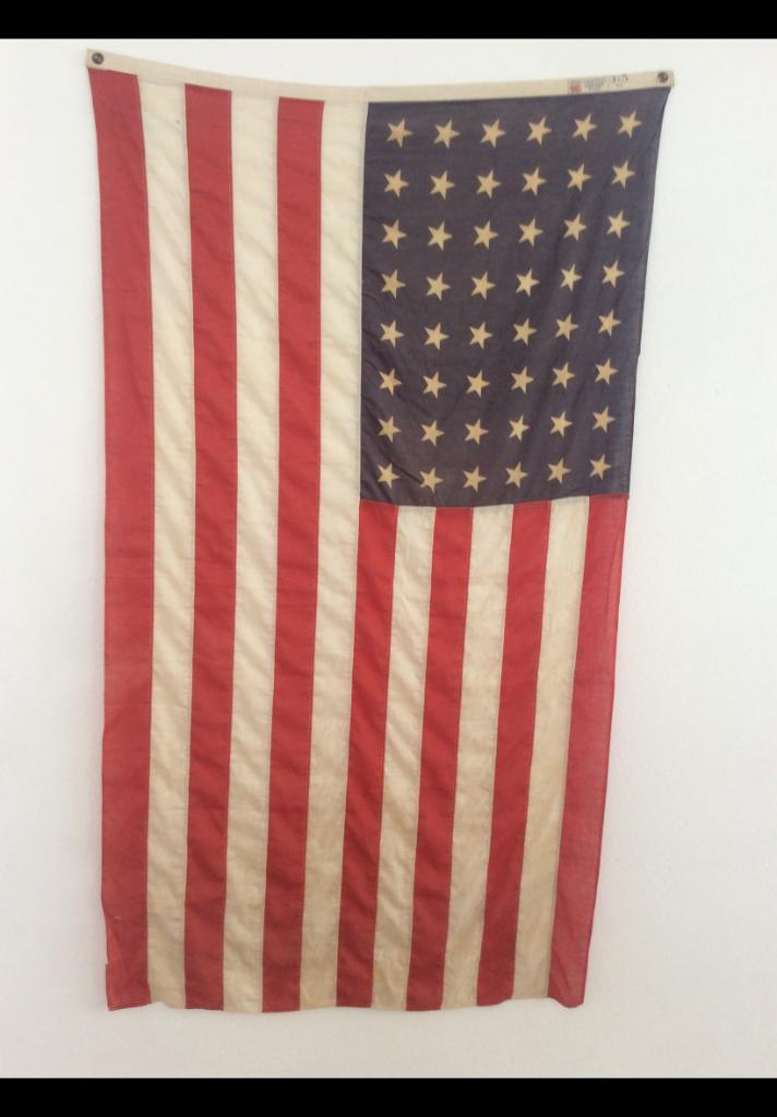 Vintage Amerikaanse vlag 48 sterren, Enlèvement, Utilisé