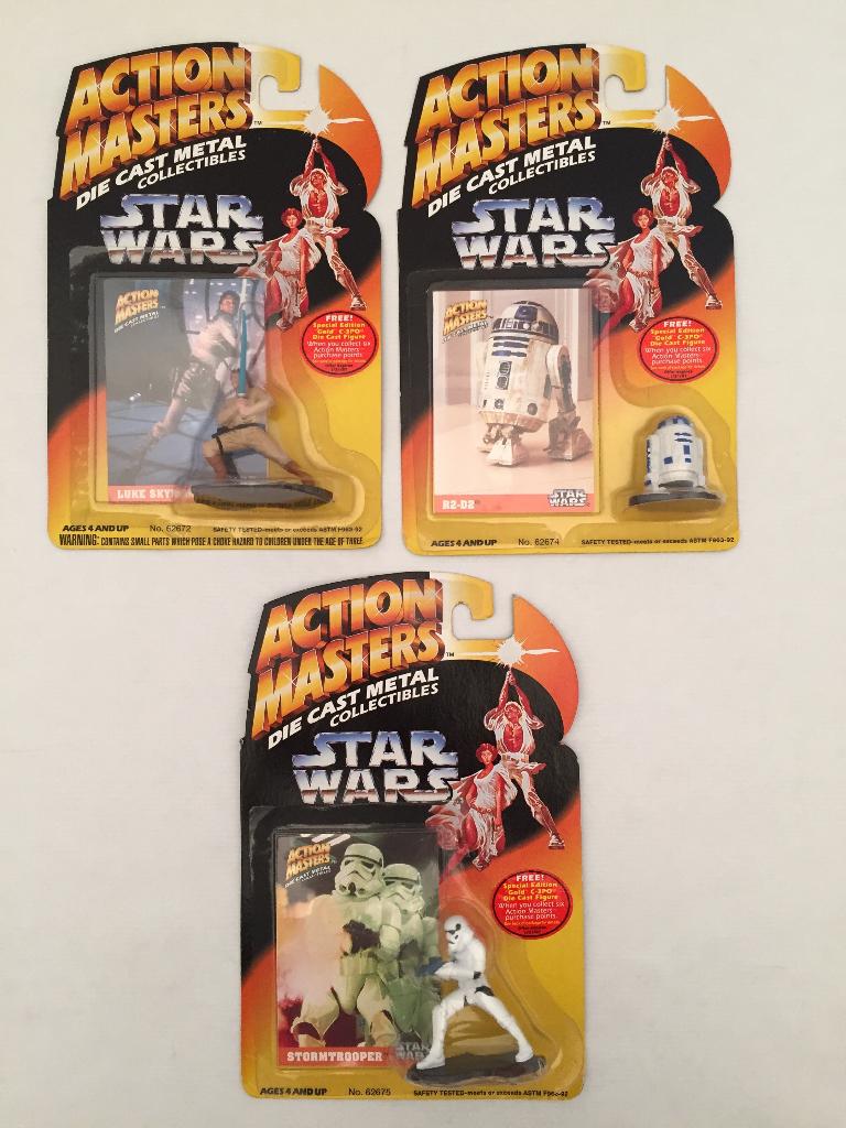 Star Wars Action Masters die cast collectibles (3x) 1994, Collections, Star Wars, Neuf, Figurine, Enlèvement ou Envoi
