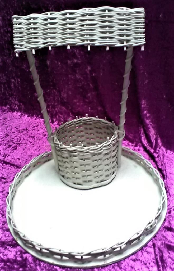 Presentatie mand waterput voor doopsuiker - witte kleur, Enlèvement, Comme neuf, Cadeau d'accouchement