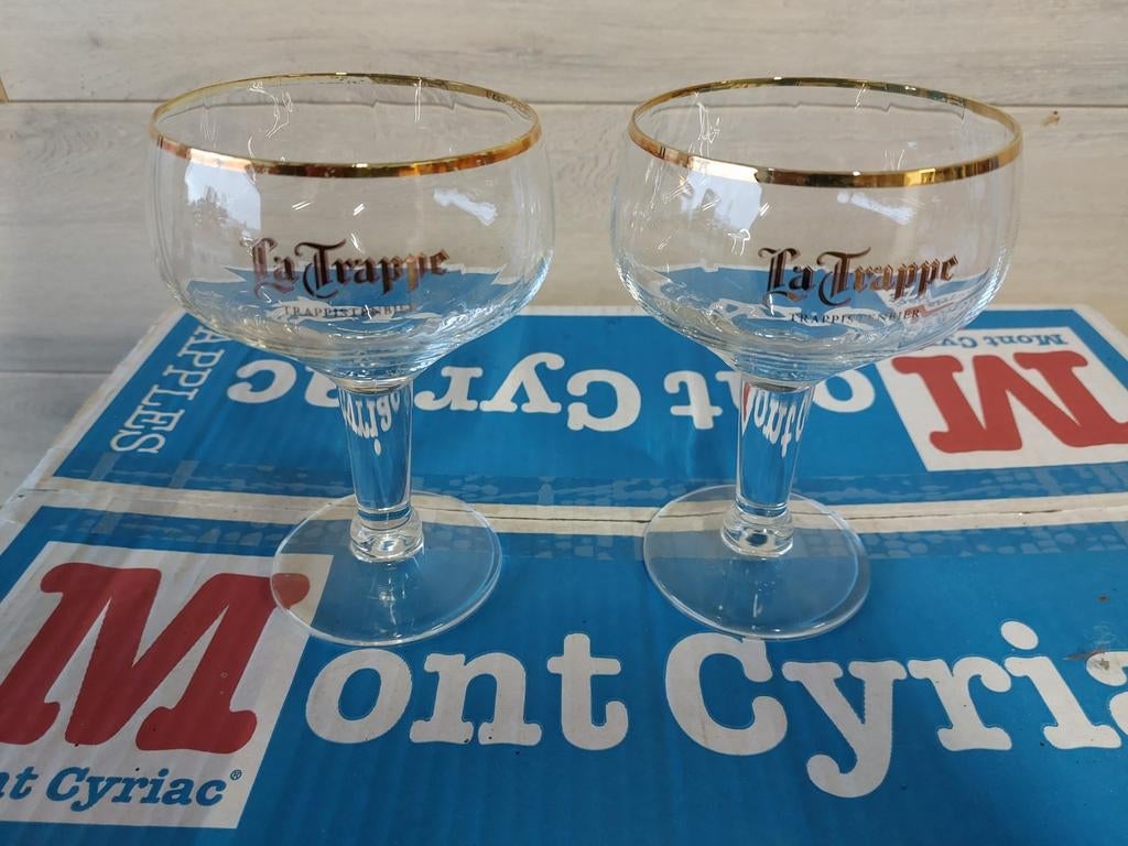 Verres à bière La Trappe 25cl, Collections, Enlèvement ou Envoi, Comme neuf, Verre à bière
