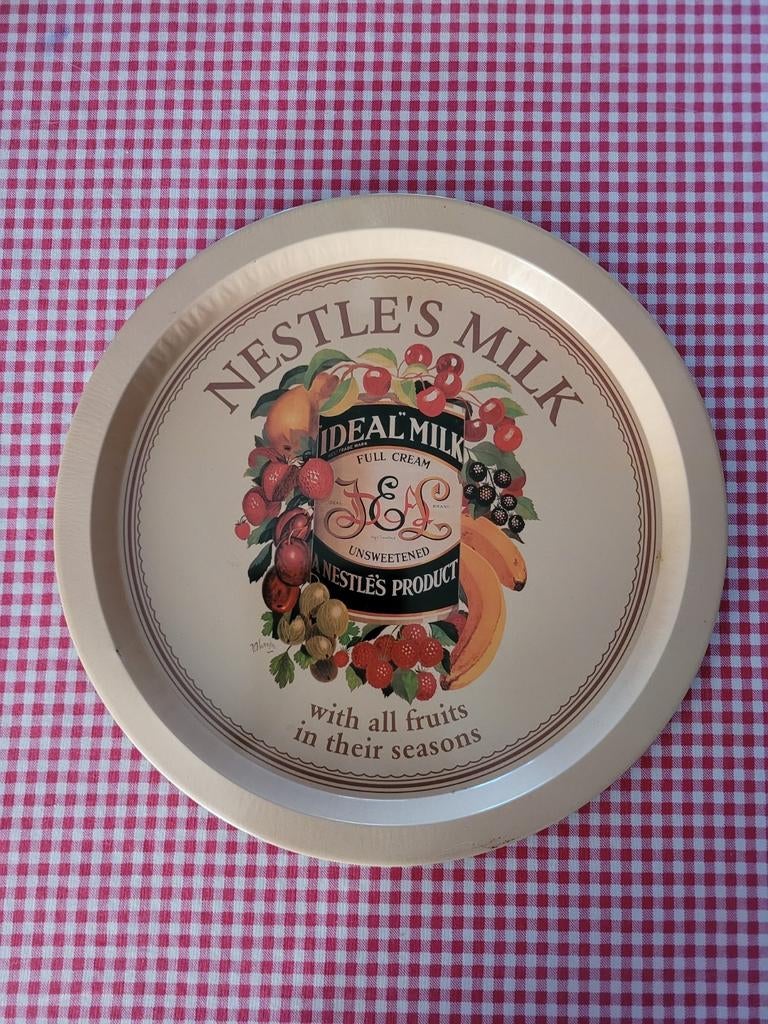 Dienblad metaal Nestle's Milk, Collections, Marques & Objets publicitaires, Enlèvement, Utilisé, Autres types
