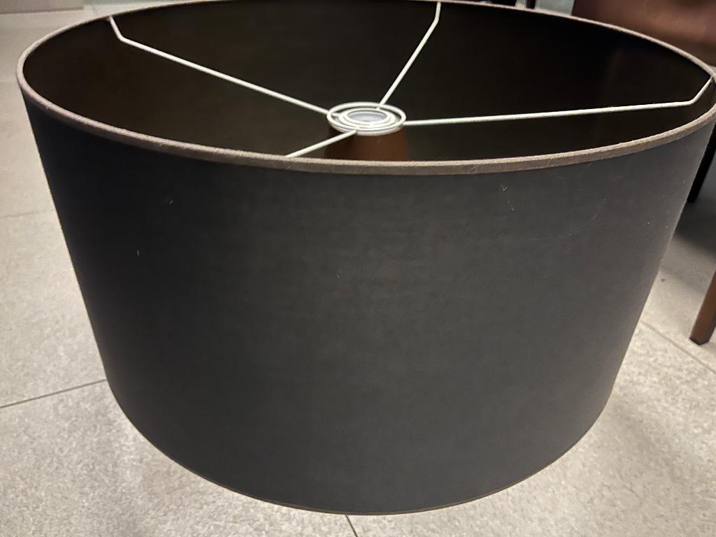 XL Lampenkap 60x30 hanglamp antraciet, Ophalen, Allround zowel modern als country/cottage stijl, Zo goed als nieuw, Stof