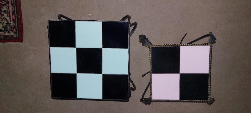 2 prachtige bijzettafels art deco stijl, Antiek en Kunst, Ophalen