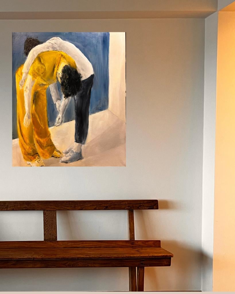 Schilderij peinture painting ‘Support2’ 120x100, Ophalen