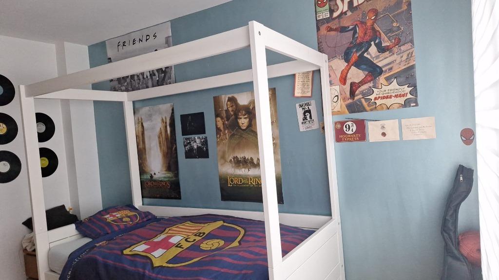 Laatste prijs :Lifetime Wit hemelbed  – goede staat, Kinderen en Baby's, Kinderkamer | Bedden, Gebruikt, 180 cm of meer, 100 cm of meer