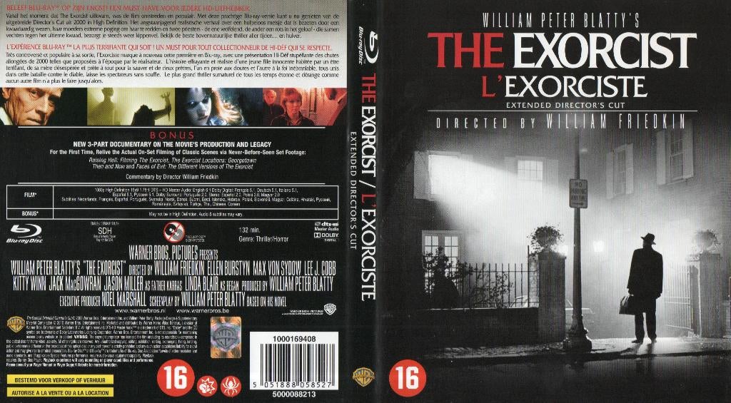 the exorcist (blu-ray) nieuw, Ophalen of Verzenden, Zo goed als nieuw, Horror