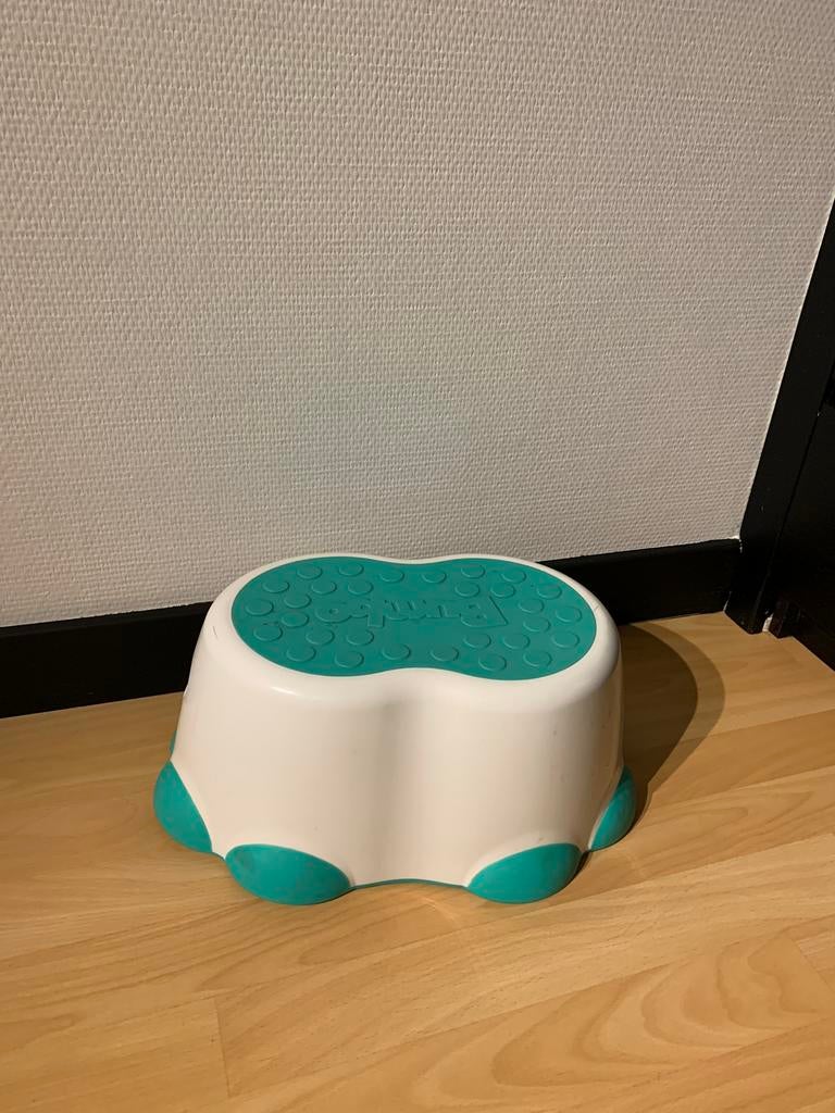 Bumbo - Stepstool Opstapje - Wit/Aqua, Ophalen of Verzenden, Gebruikt