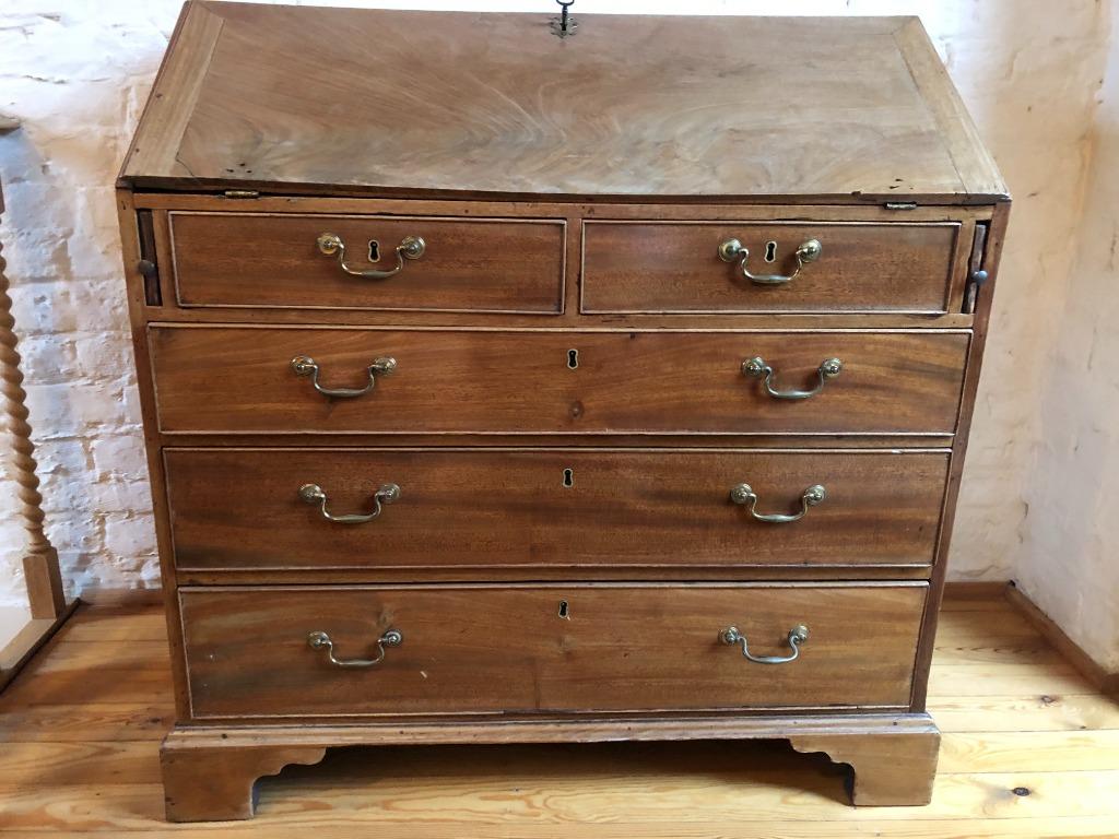 Koopje: charmante secrétaire, ladenkast (mahonie), Antiek en Kunst, Ophalen