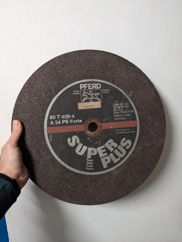 Slijpschijf voor staal 40cm, Ophalen