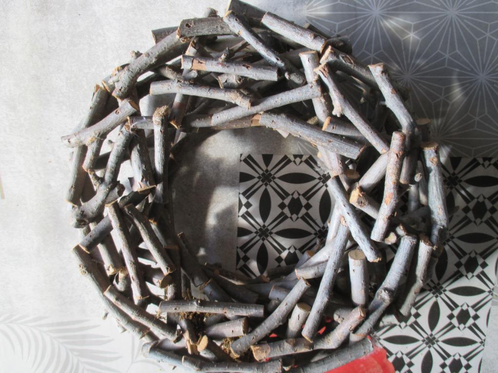 krans hout, Huis en Inrichting, Woonaccessoires | Kransen, Ophalen of Verzenden, Nieuw