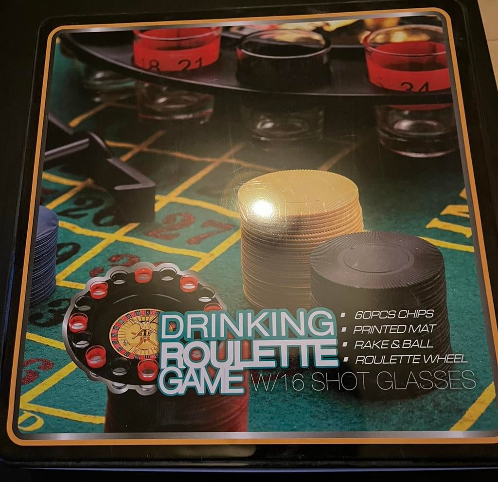 Drinking Roulette Game, Hobby en Vrije tijd, Gezelschapsspellen | Overige, Vijf spelers of meer, Ophalen, Zo goed als nieuw
