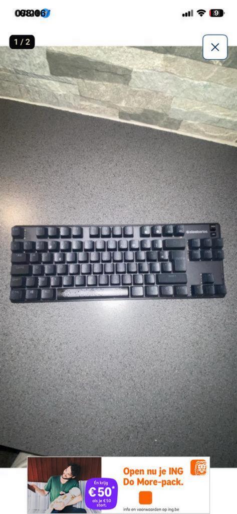 Steelseries Apex 9 TKL, Ophalen of Verzenden, Zo goed als nieuw
