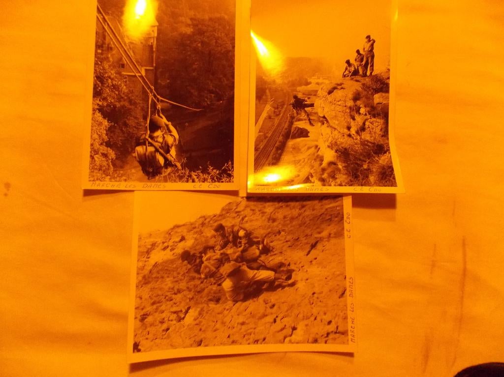 3 Fotos Marche les Dames CE CDO, Ophalen of Verzenden, Landmacht, Foto of Poster