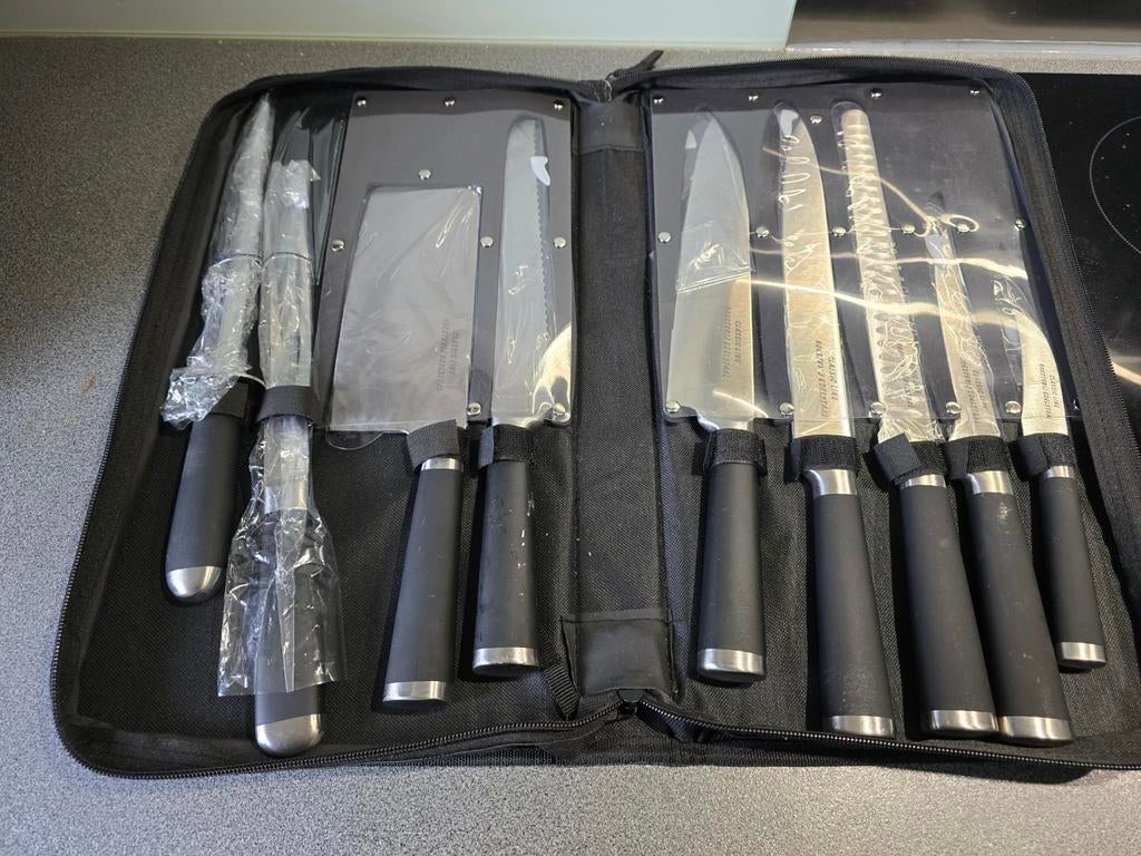 Messen set, Huis en Inrichting, Keuken | Bestek, Ophalen, Zo goed als nieuw