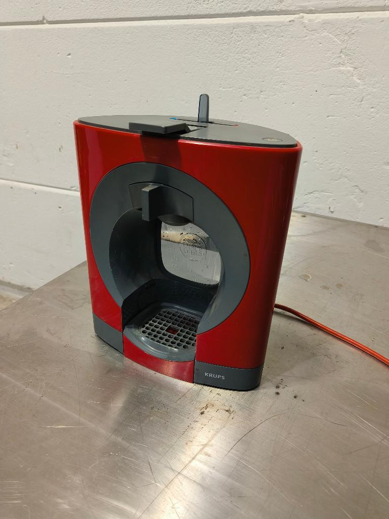 Koffiecup machine Krups KP110 Dolce Gusto Oblo rood, Gebruikt, Onbekend, Koffiemachine, Ophalen of Verzenden