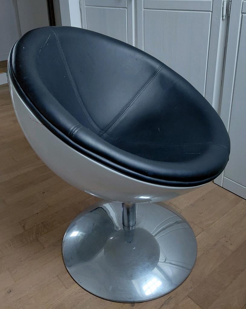 Egg chair / design stoel, Ophalen, Kunststof, Gebruikt, Zwart