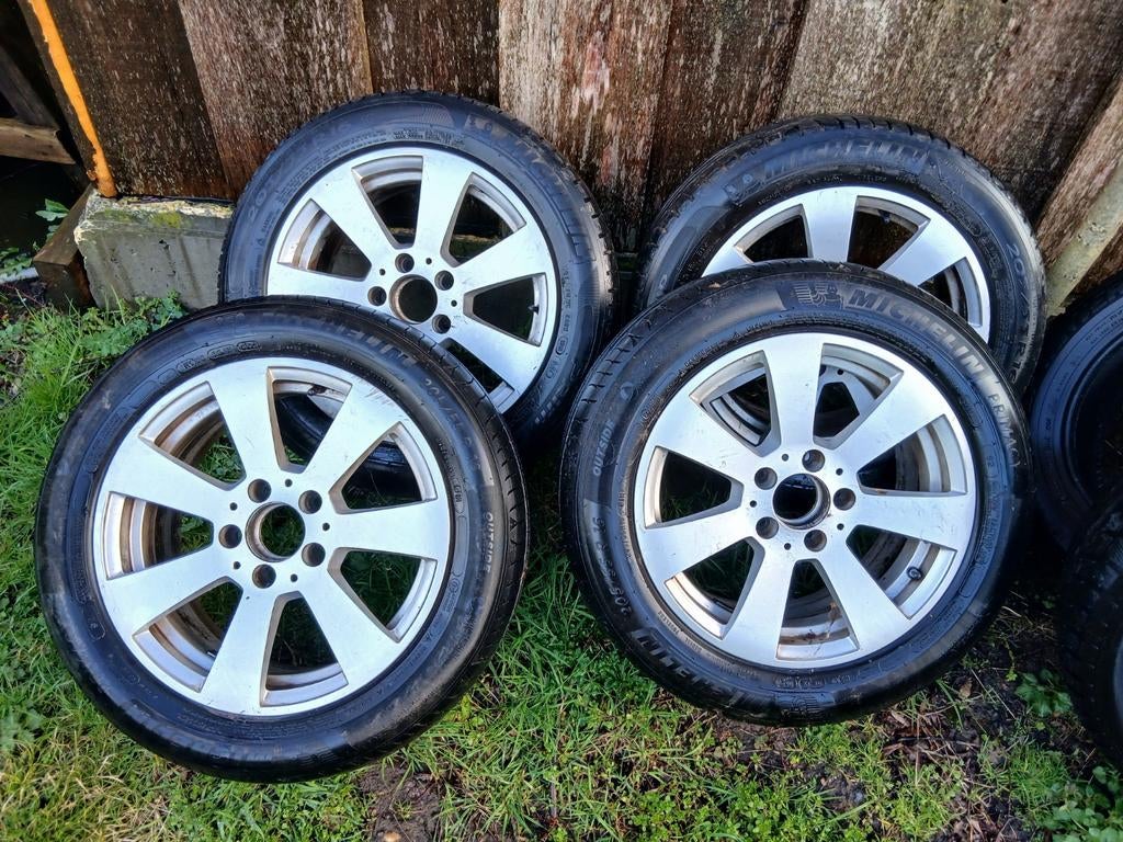 4 originele mercedes velgen goede conditie Aluminium 16 inch, Autos : Pièces & Accessoires, Pneus & Jantes, Pneu(s), 16 pouces