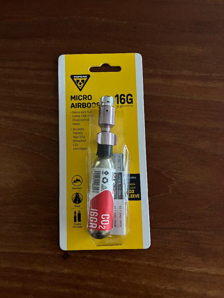 Pompe à CO2 Topeak Micro Airbooster, Vélos & Vélomoteurs, Enlèvement ou Envoi, Neuf