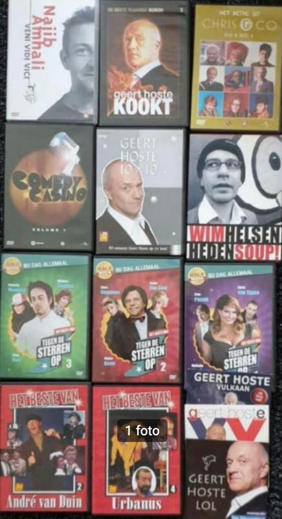 18 DVD's Vlaamse & Nederlandse comedy (Helsen, Hoste, ...), Cd's en Dvd's, Ophalen of Verzenden