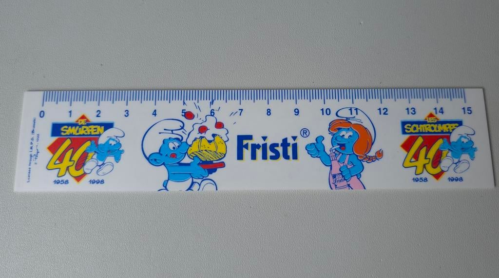 Petite latte schtroumpf spécial 40 ans, Collections, Schtroumpfs, Neuf, Ustensile, Différents Schtroumpfs, Envoi