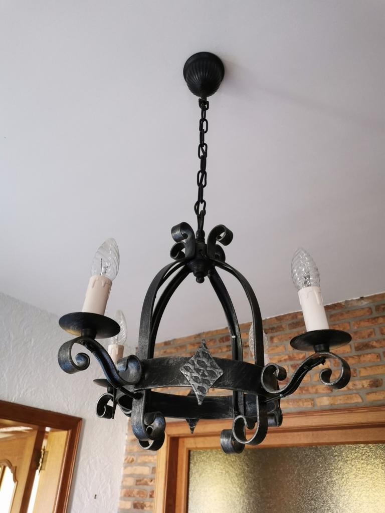 Tinnen luster, Huis en Inrichting, Lampen | Kroonluchters, Ophalen