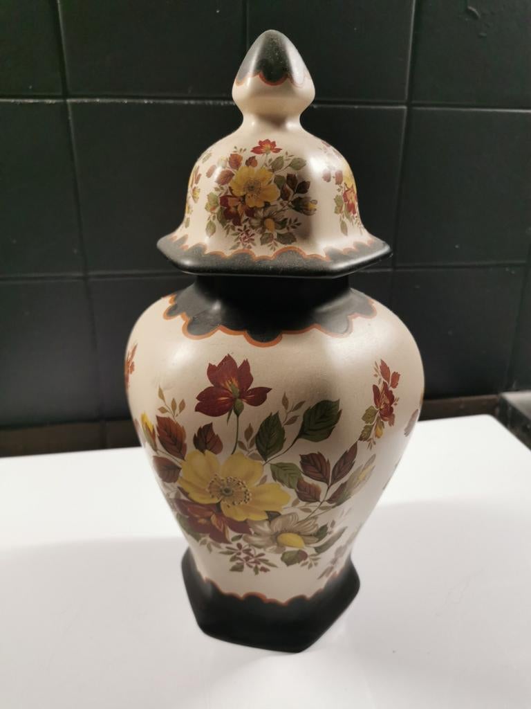 Gouda. Plateel vaas. Vintage, Antiek en Kunst, Ophalen of Verzenden