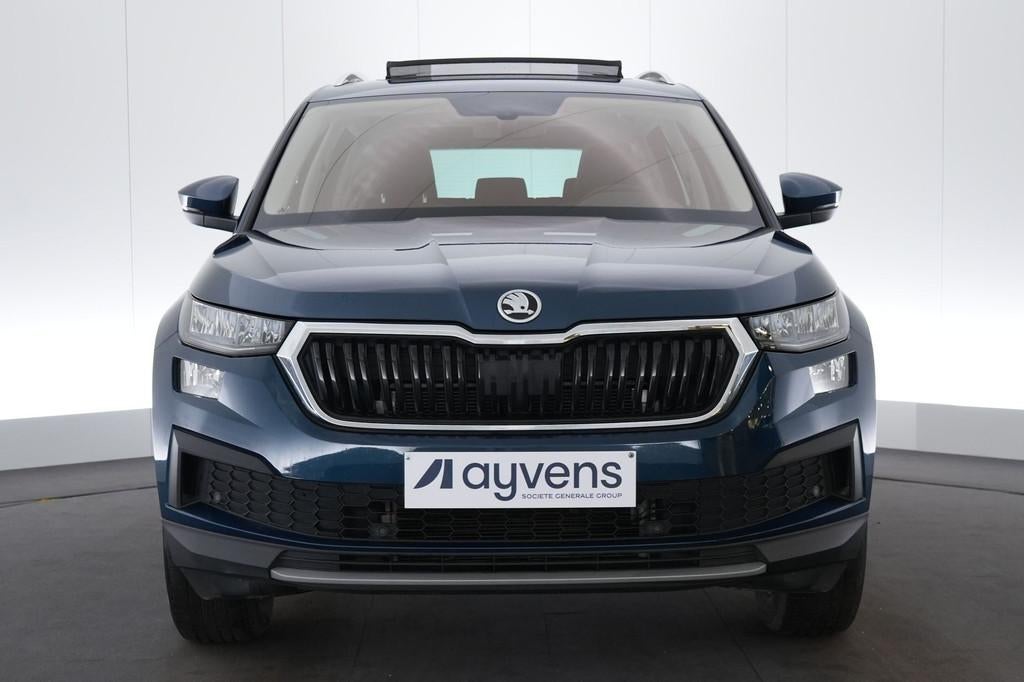 (2DMC281) SKODA KODIAQ, Auto's, Gebruikt, Blauw, Leder, Bedrijf