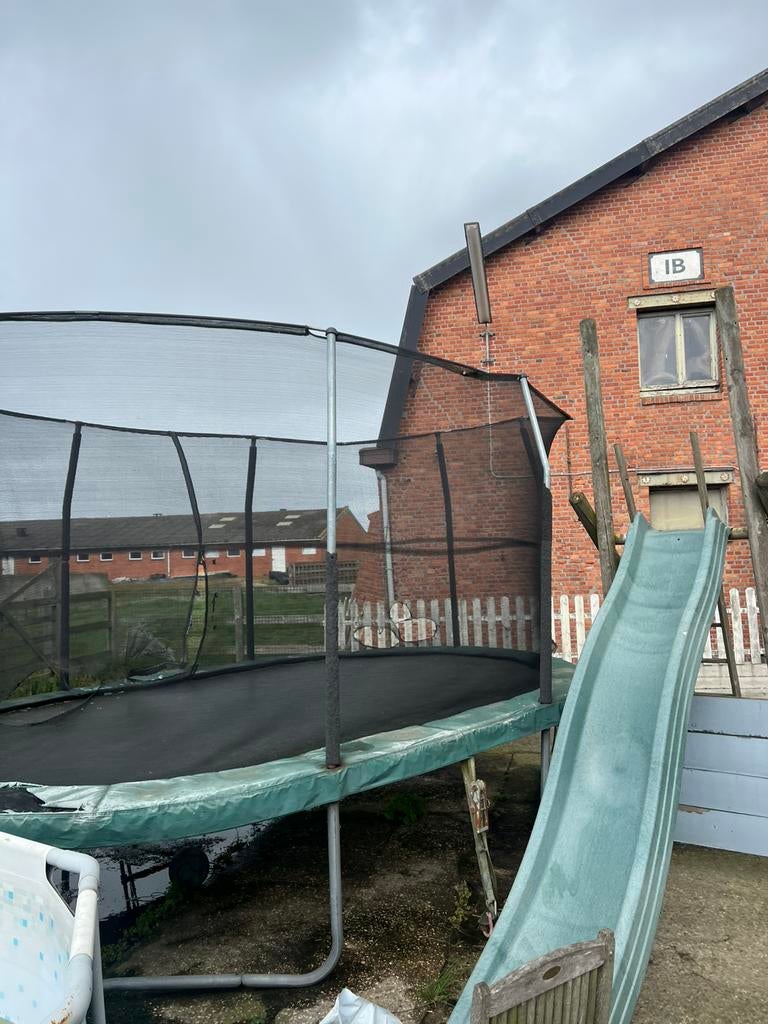 Trampoline, Kinderen en Baby's, Speelgoed | Buiten | Trampolines, Ophalen, Gebruikt