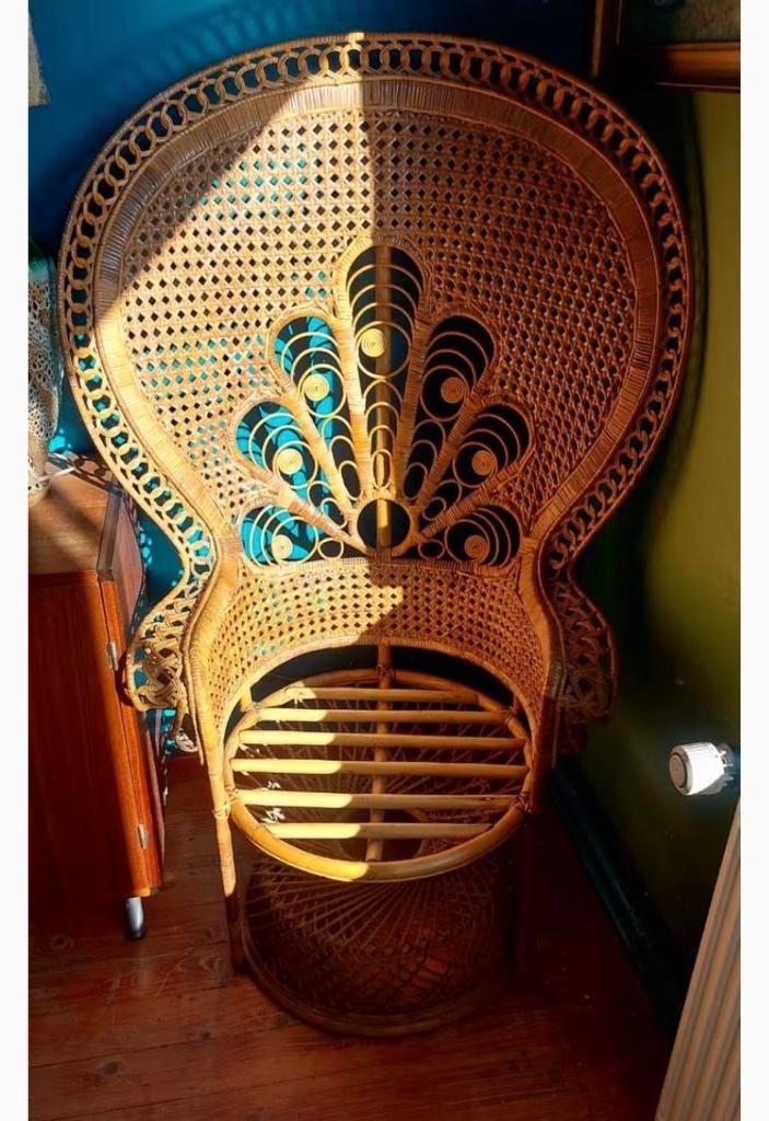 Boho pauwenstoel topstaat!, Ophalen