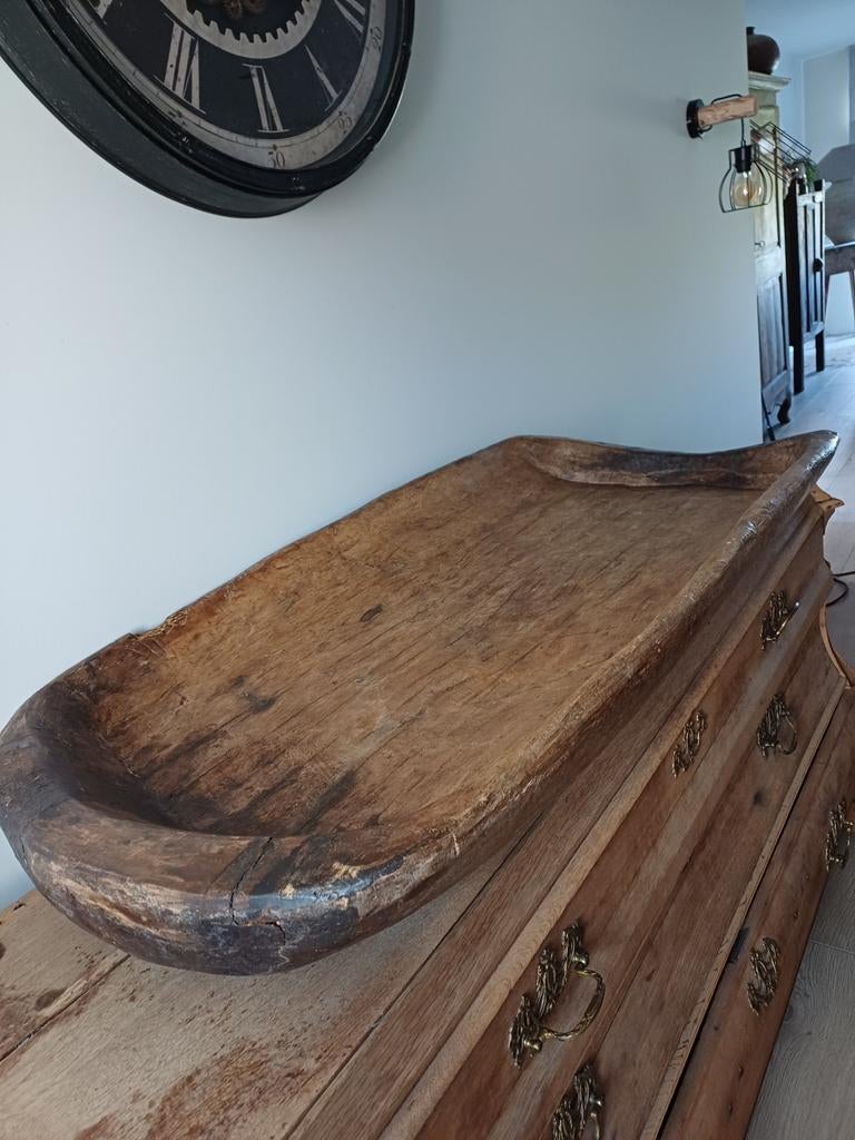 PRACHTIGE MASSIEVE HOFFZSCHAAL, Huis en Inrichting, Woonaccessoires | Dienbladen, Ophalen, Hout