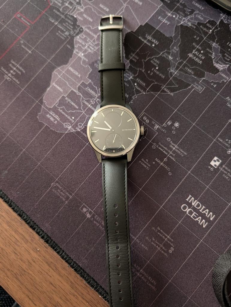 Withings scanwatch 2 Hybrid met leren strap, Ophalen