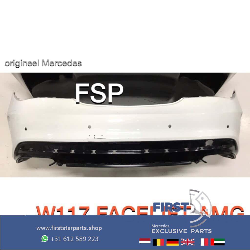 W117 X117 CLA Facelift AMG Achterbumper Mercedes 2013-2019 +, Auto-onderdelen, Carrosserie, Bumper, Mercedes-Benz, Achter, Gebruikt