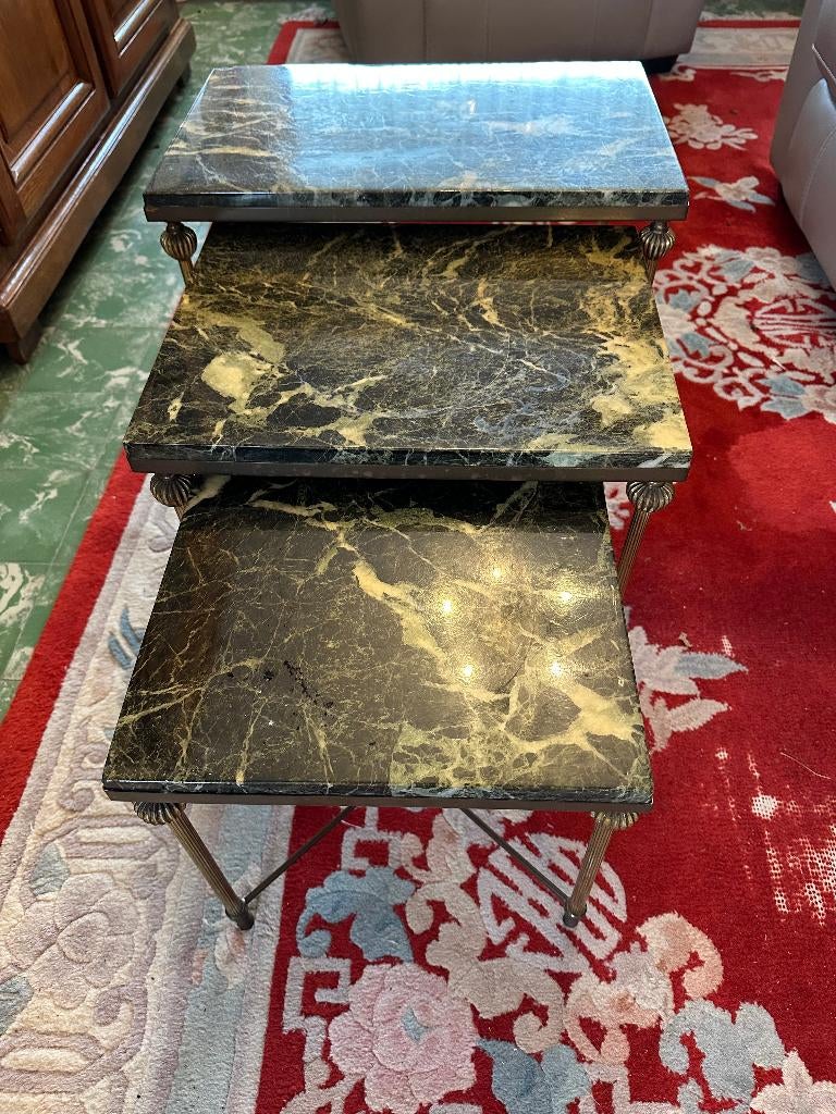 Bijzettafel, Huis en Inrichting, Ophalen, Groen, Vintage, Gebruikt