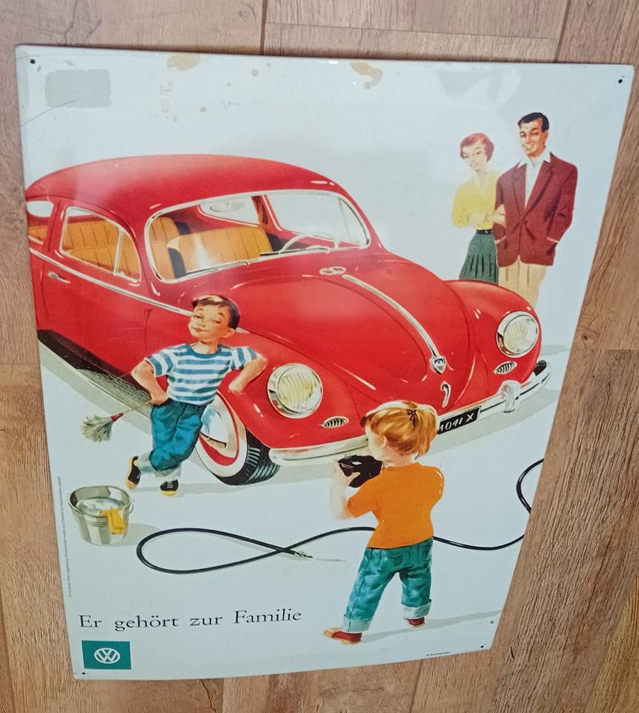 Panneau publicitaire Volkswagen, Collections, Marques & Objets publicitaires, Enlèvement ou Envoi, Panneau publicitaire