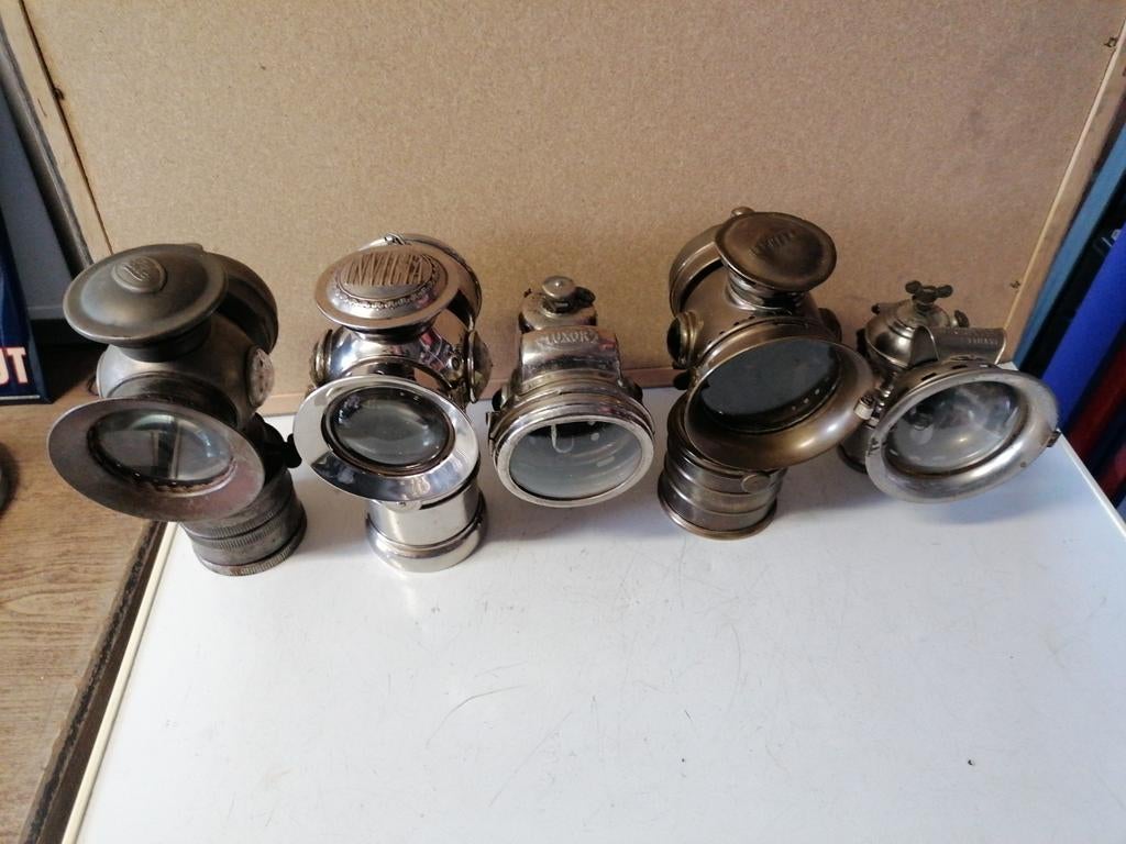 5 oude lampen, Antiek en Kunst, Antiek | Verlichting, Ophalen of Verzenden