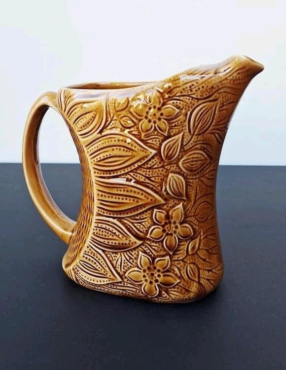 Belle cruche vintage de vin/eau de Sarreguemines, Enlèvement ou Envoi